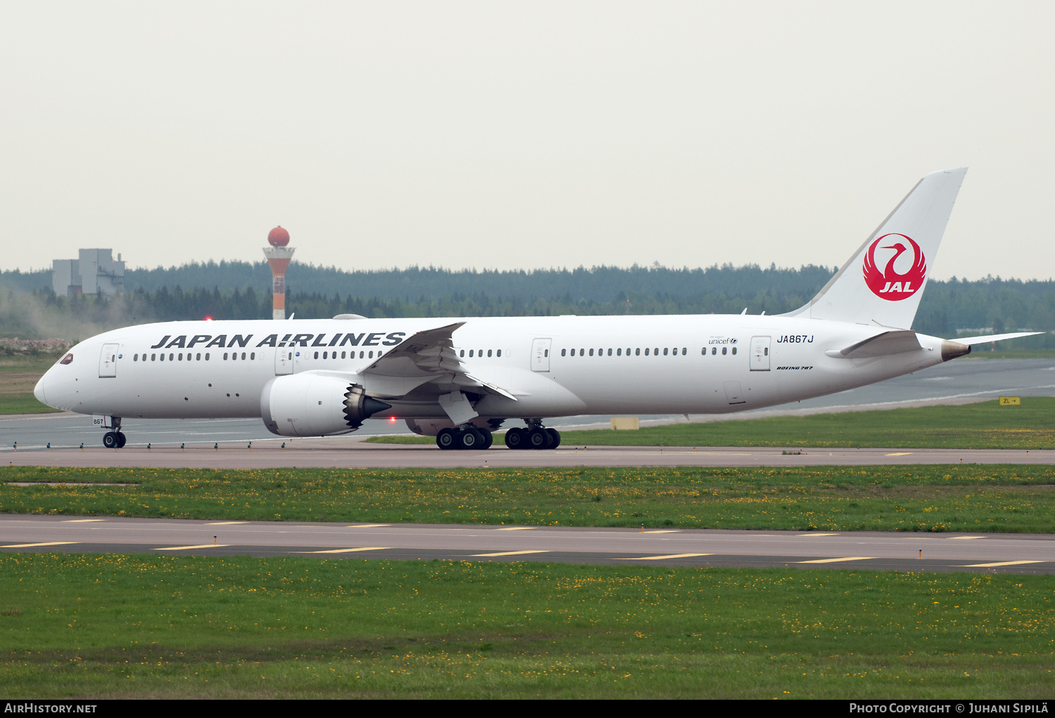 Aircraft Photo of JA867J | Boeing 787-9 Dreamliner | Japan Airlines - JAL | AirHistory.net #174862