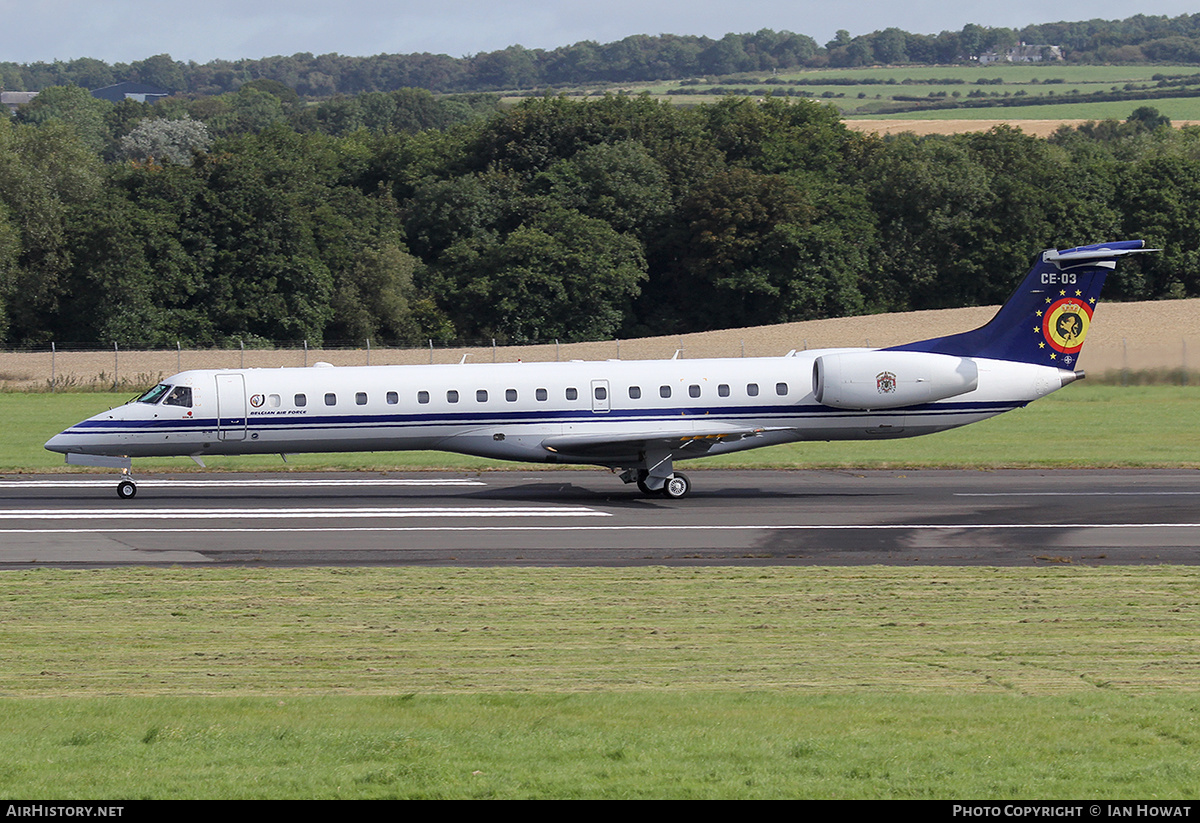 Aircraft Photo of CE-03 | Embraer ERJ-145LR (EMB-145LR) | Belgium - Air Force | AirHistory.net #174896