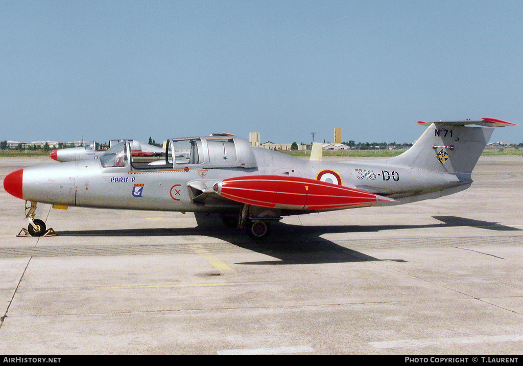 Aircraft Photo of 71 | Morane-Saulnier MS-760 Paris IR | France - Air Force | AirHistory.net #174915