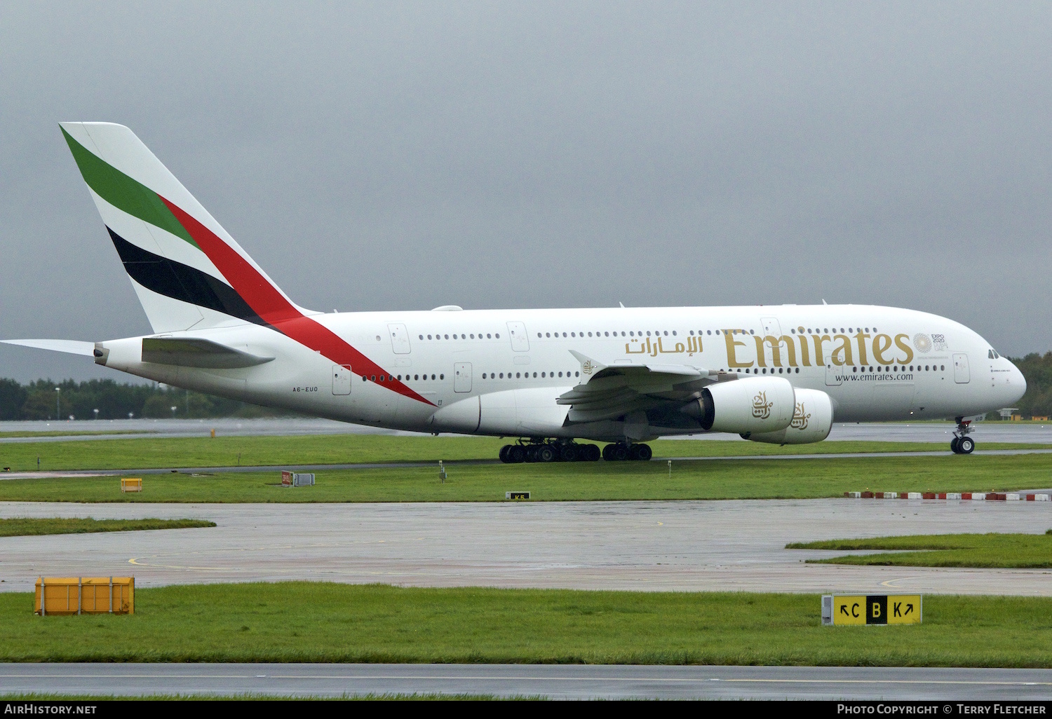 Aircraft Photo of A6-EUO | Airbus A380-842 | Emirates | AirHistory.net #174971
