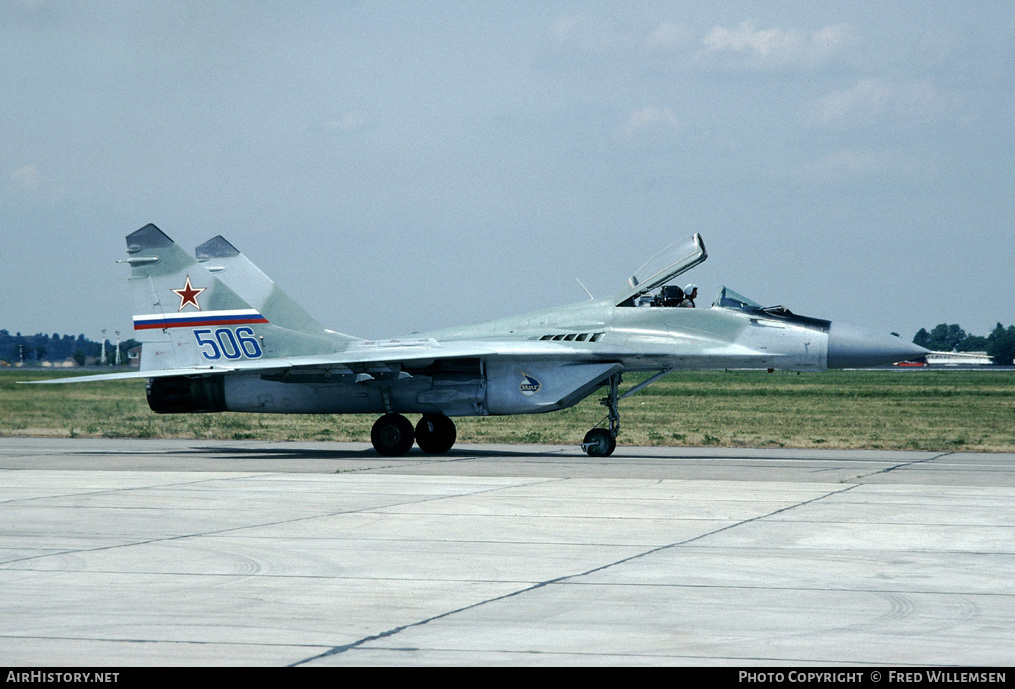 Aircraft Photo of 506 blue | Mikoyan-Gurevich MiG-29SE (9-12SE) | Russia - Air Force | AirHistory.net #175019