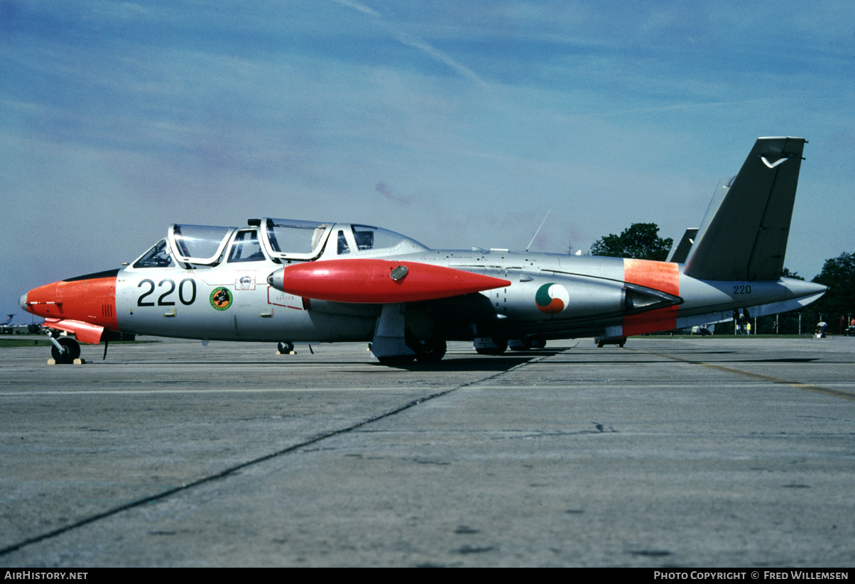 Aircraft Photo of 220 | Fouga CM-170R-2 Magister | Ireland - Air Force | AirHistory.net #175029