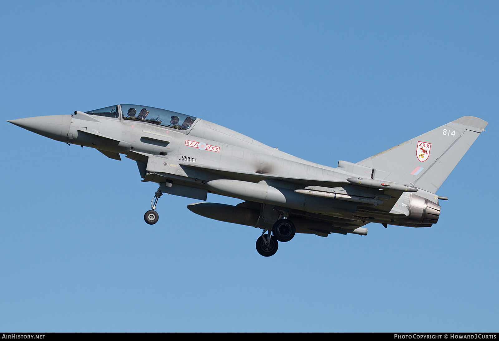 Aircraft Photo of ZJ814 | Eurofighter EF-2000 Typhoon T3 | UK - Air Force | AirHistory.net #175096