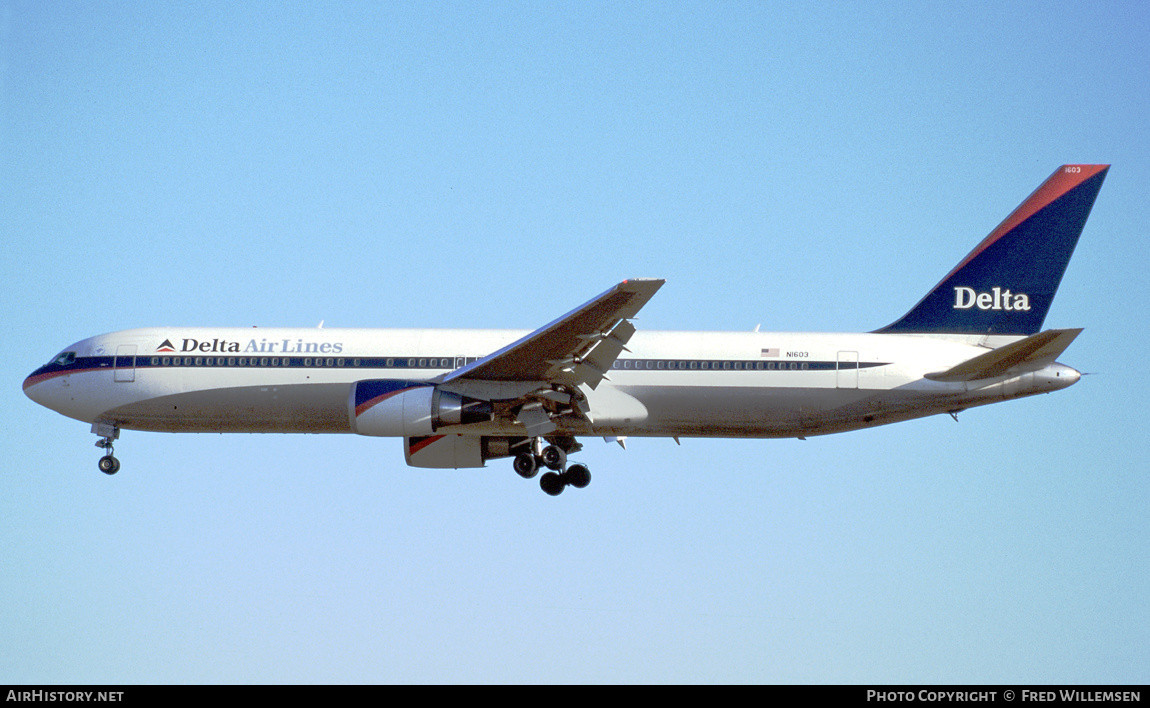 Aircraft Photo of N1603 | Boeing 767-332/ER | Delta Air Lines | AirHistory.net #175241