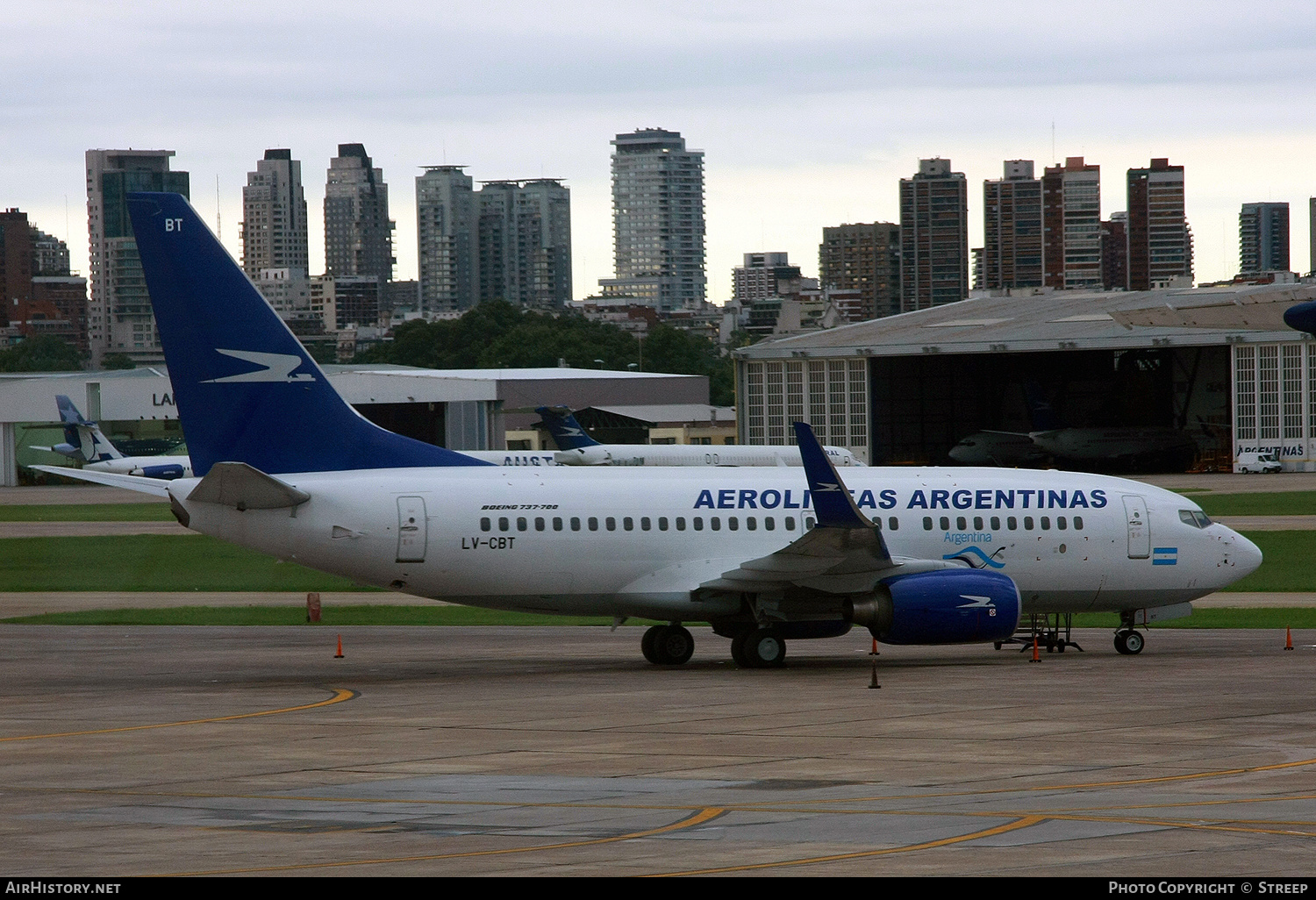 Aircraft Photo of LV-CBT | Boeing 737-76N | Aerolíneas Argentinas | AirHistory.net #175251