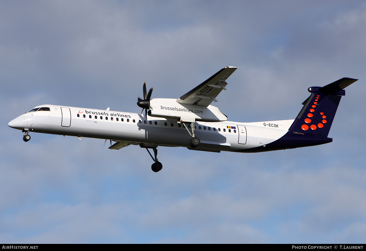 Aircraft Photo of G-ECOK | Bombardier DHC-8-402 Dash 8 | Brussels Airlines | AirHistory.net #175325