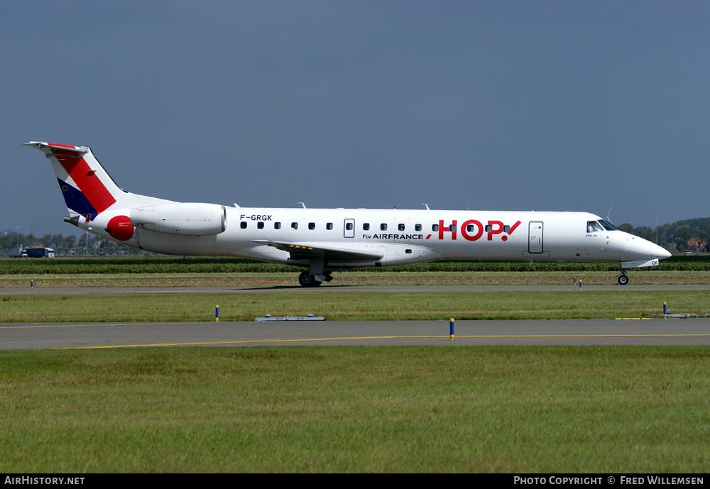 Aircraft Photo of F-GRGK | Embraer ERJ-145EU (EMB-145EU) | Hop! | AirHistory.net #175346