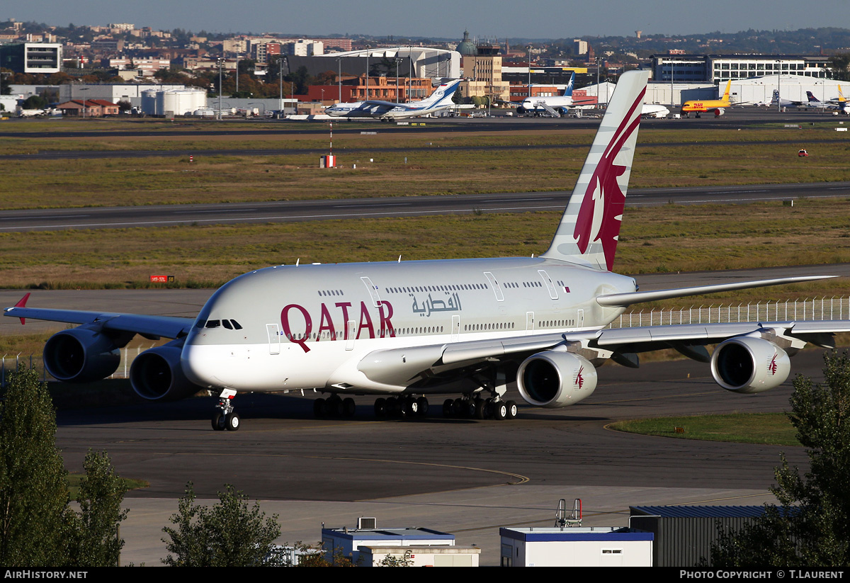 Aircraft Photo of A7-APF | Airbus A380-861 | Qatar Airways | AirHistory.net #175461
