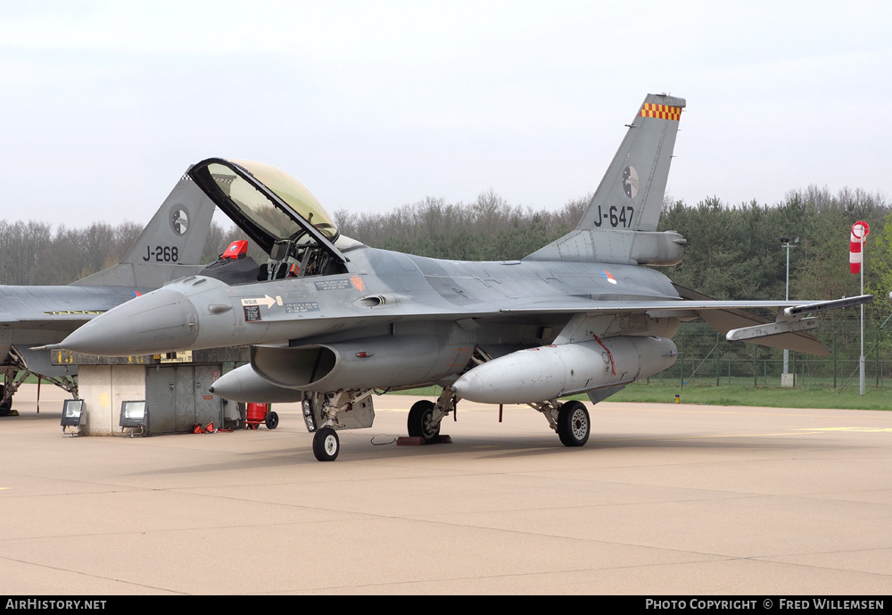 Aircraft Photo of J-647 | General Dynamics F-16AM Fighting Falcon | Netherlands - Air Force | AirHistory.net #175498