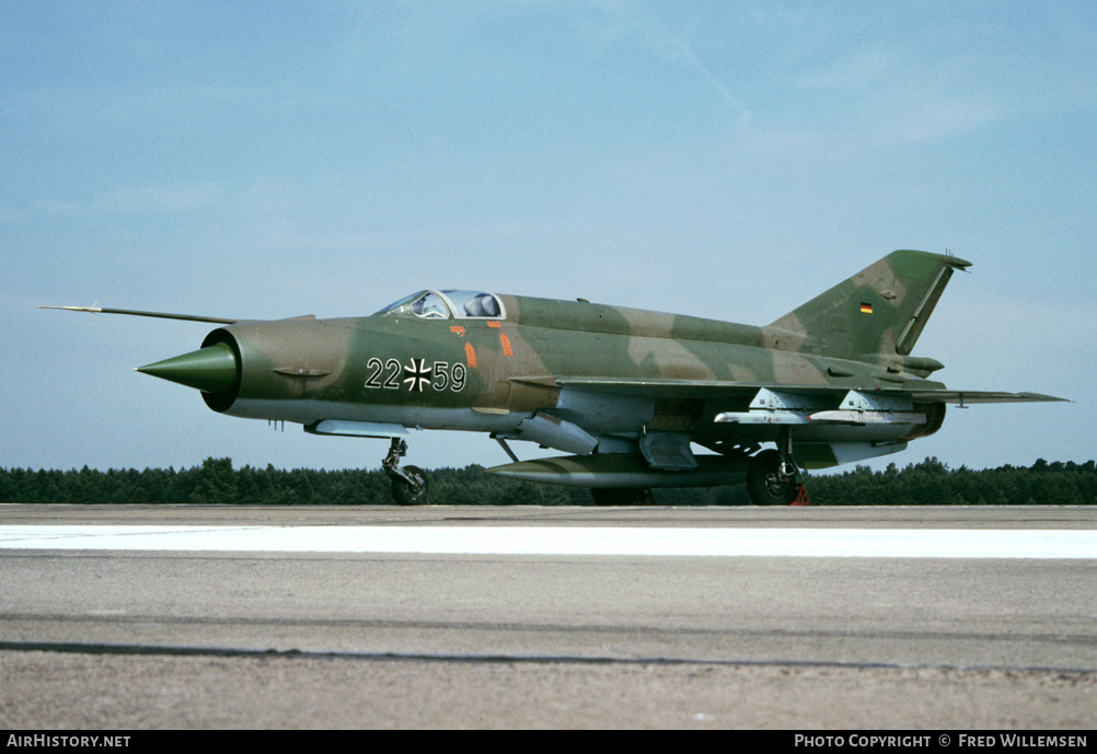 Aircraft Photo of 2259 | Mikoyan-Gurevich MiG-21M | Germany - Air Force | AirHistory.net #175509