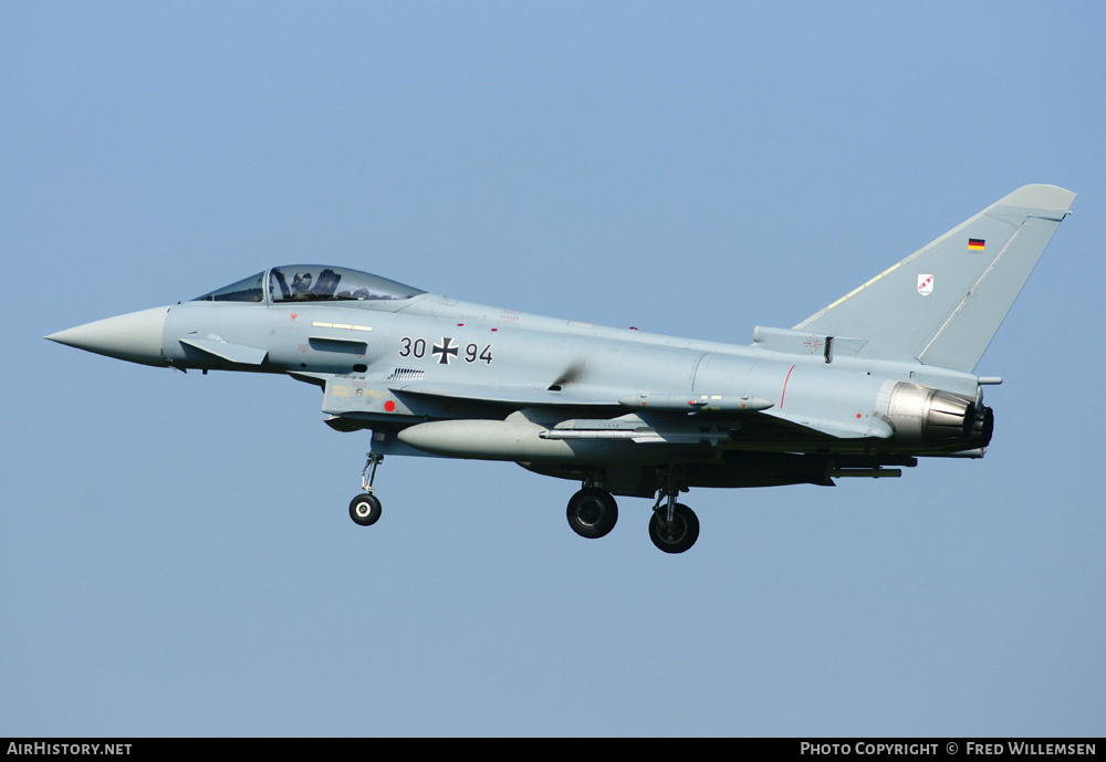 Aircraft Photo of 3094 | Eurofighter EF-2000 Typhoon S | Germany - Air Force | AirHistory.net #175511