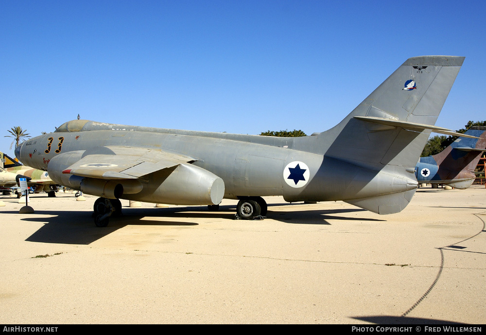 Aircraft Photo of 33 | Sud SO-4050 Vautour IIBR | Israel - Air Force | AirHistory.net #175516