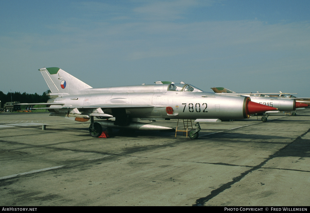 Aircraft Photo of 7802 | Mikoyan-Gurevich MiG-21MF | Czechoslovakia - Air Force | AirHistory.net #175519