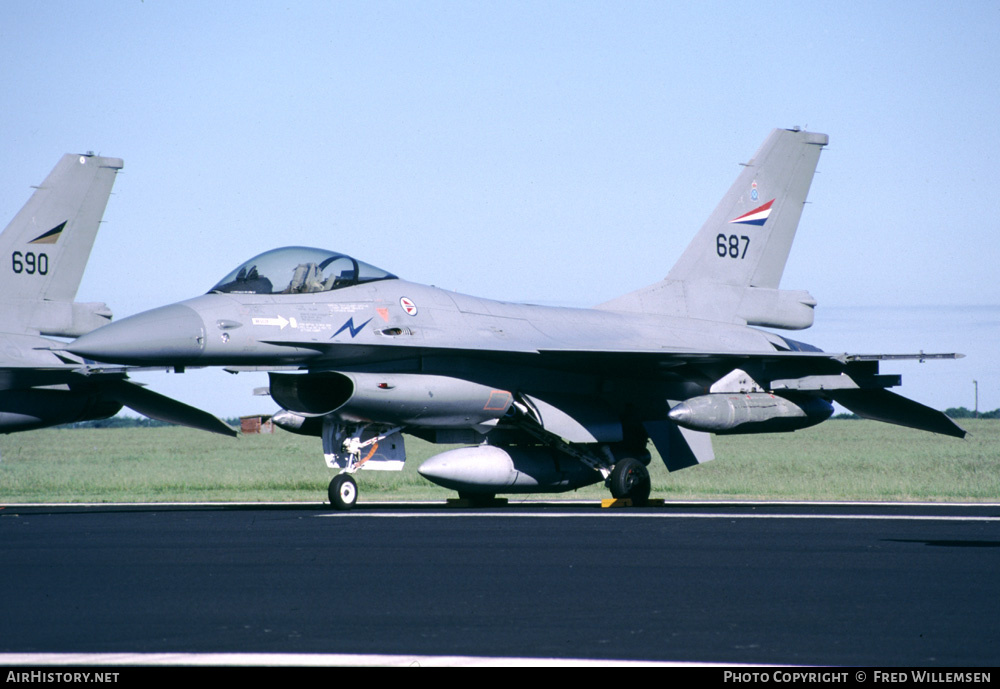 Aircraft Photo of 687 | General Dynamics F-16A Fighting Falcon | Norway - Air Force | AirHistory.net #175520