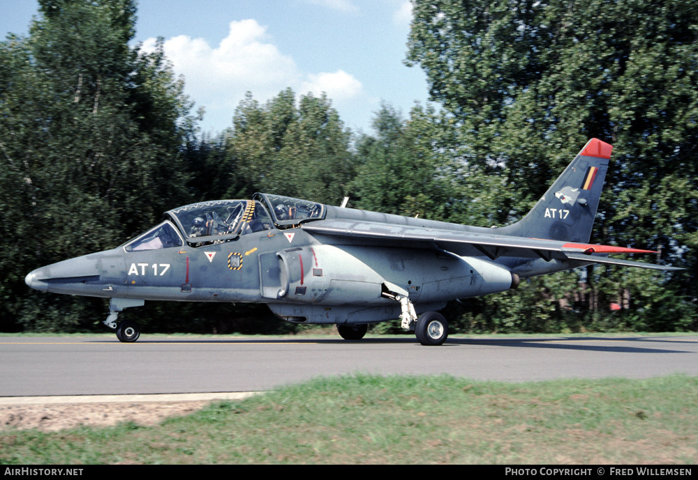 Aircraft Photo of AT17 | Dassault-Dornier Alpha Jet 1B | Belgium - Air Force | AirHistory.net #175528