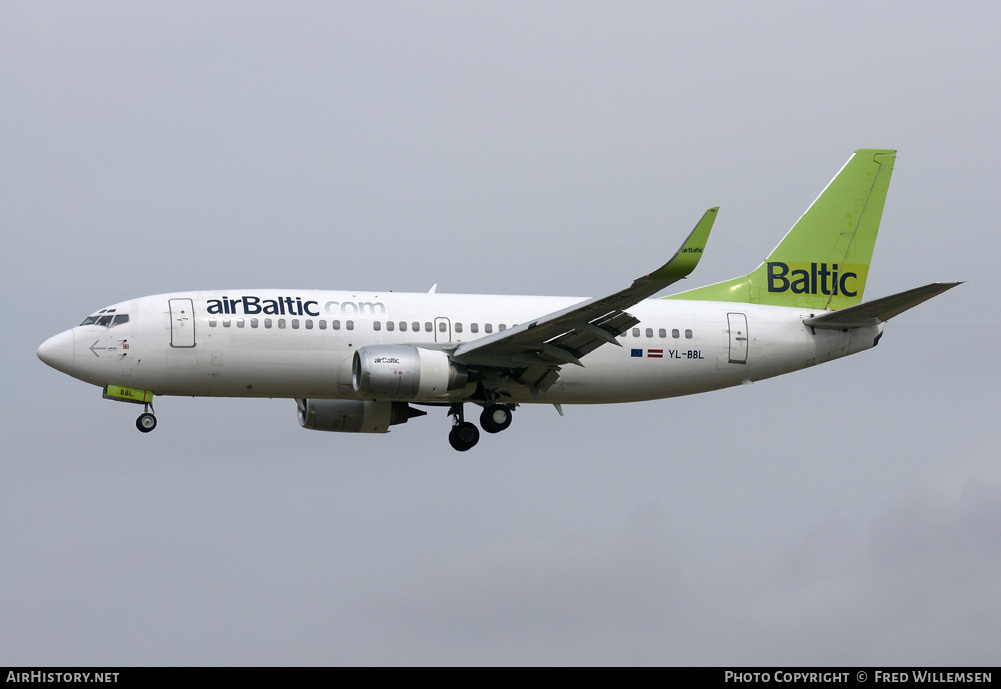 Aircraft Photo of YL-BBL | Boeing 737-33V | AirBaltic | AirHistory.net #175532
