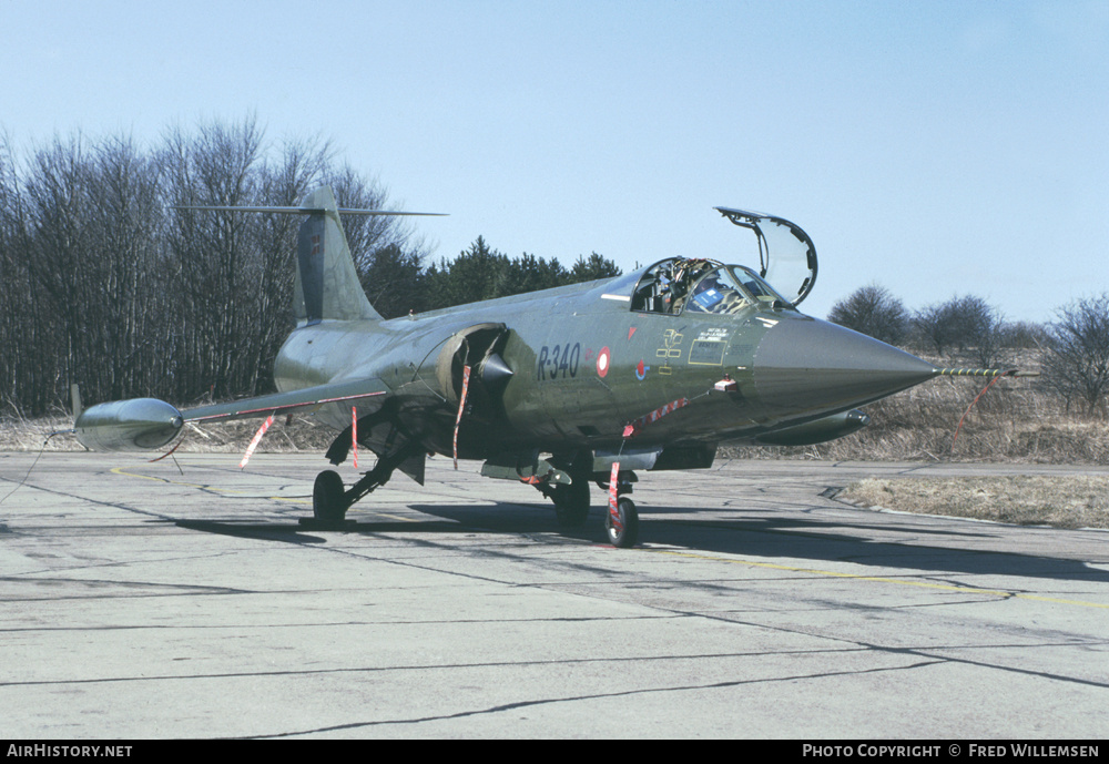 Aircraft Photo of R-340 | Lockheed F-104G Starfighter | Denmark - Air Force | AirHistory.net #175534