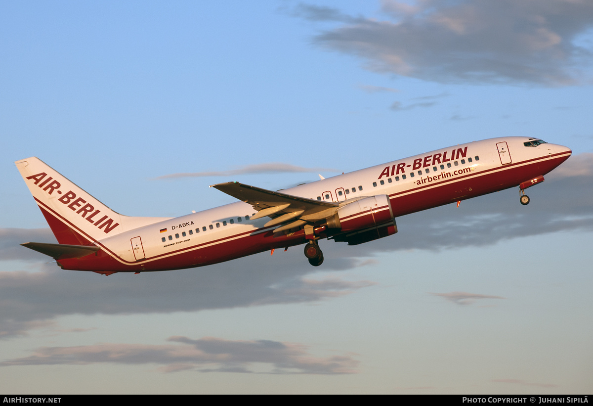 Aircraft Photo of D-ABKA | Boeing 737-82R | Air Berlin | AirHistory.net #175635