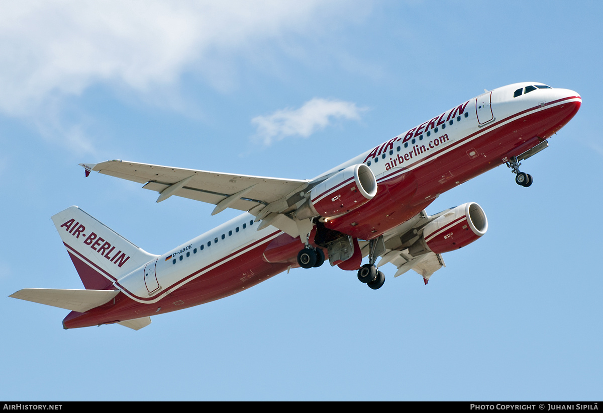 Aircraft Photo of D-ABDE | Airbus A320-214 | Air Berlin | AirHistory.net #175638