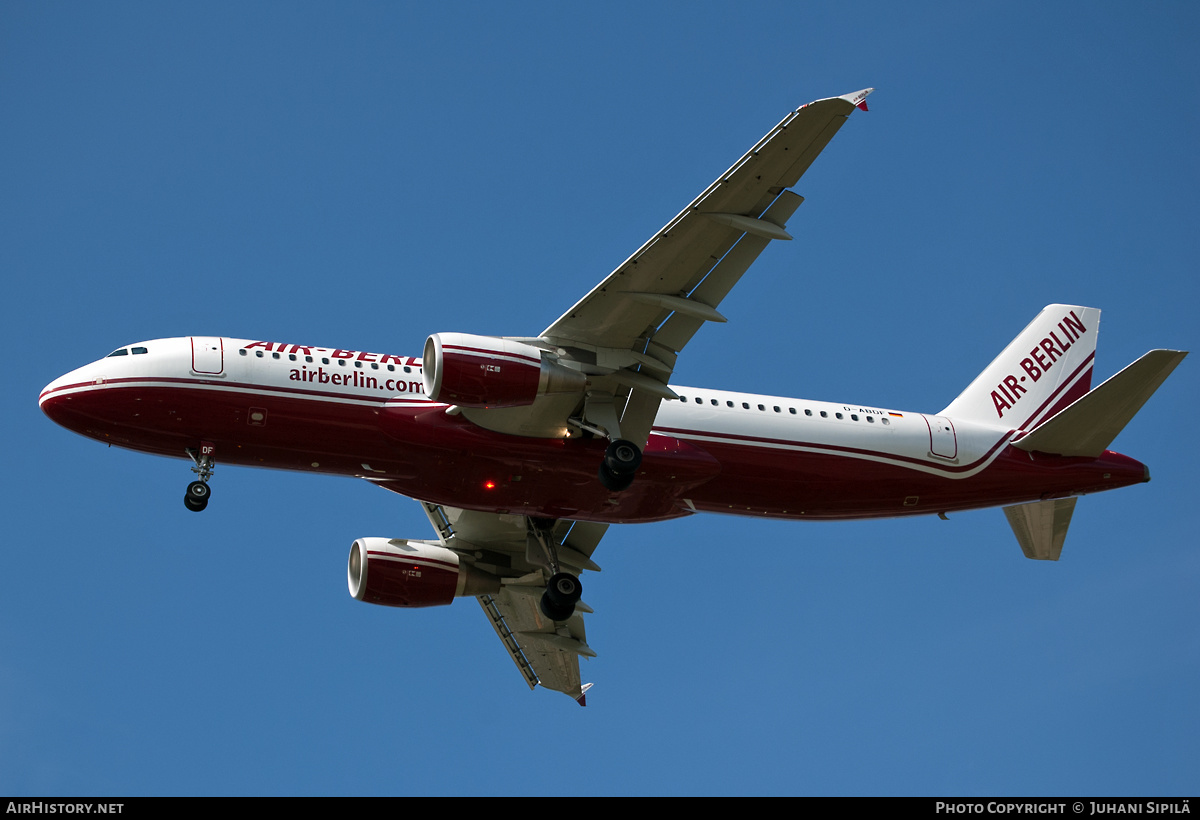 Aircraft Photo of D-ABDF | Airbus A320-214 | Air Berlin | AirHistory.net #175639