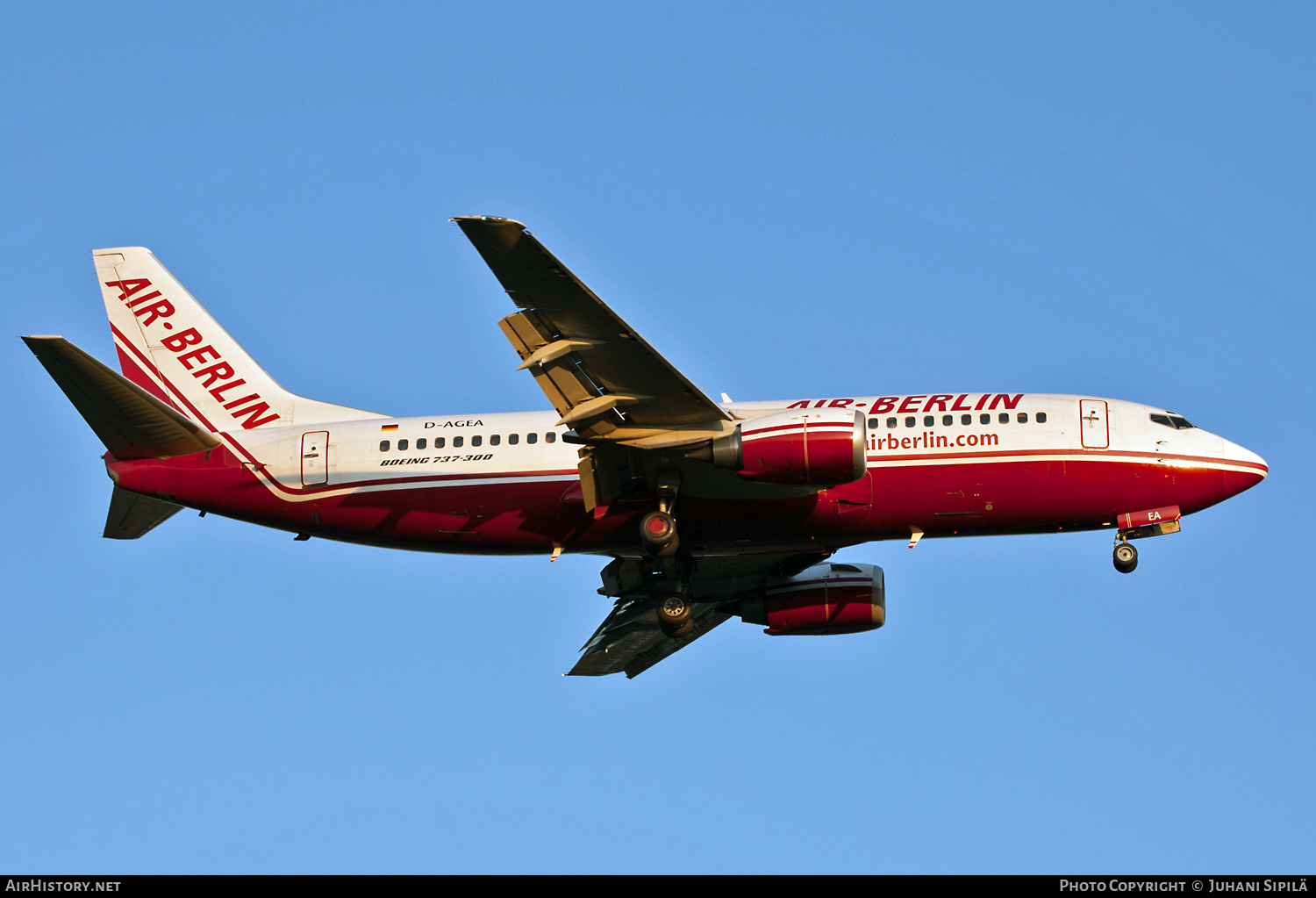 Aircraft Photo of D-AGEA | Boeing 737-322 | Air Berlin | AirHistory.net #175642