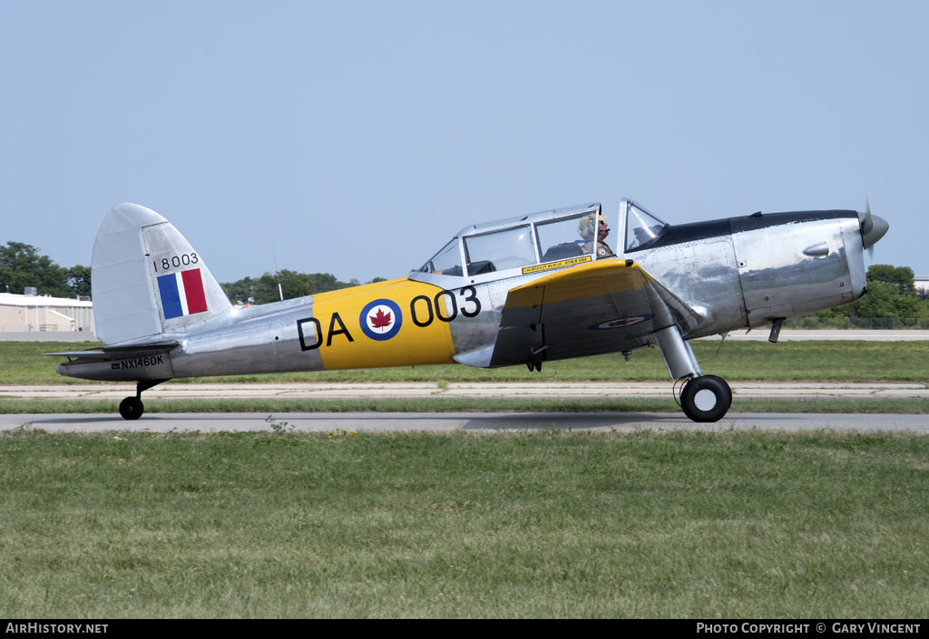 Aircraft Photo of N146DK / NX146DX / 18003 | De Havilland DHC-1 Chipmunk T10 | Canada - Air Force | AirHistory.net #175677