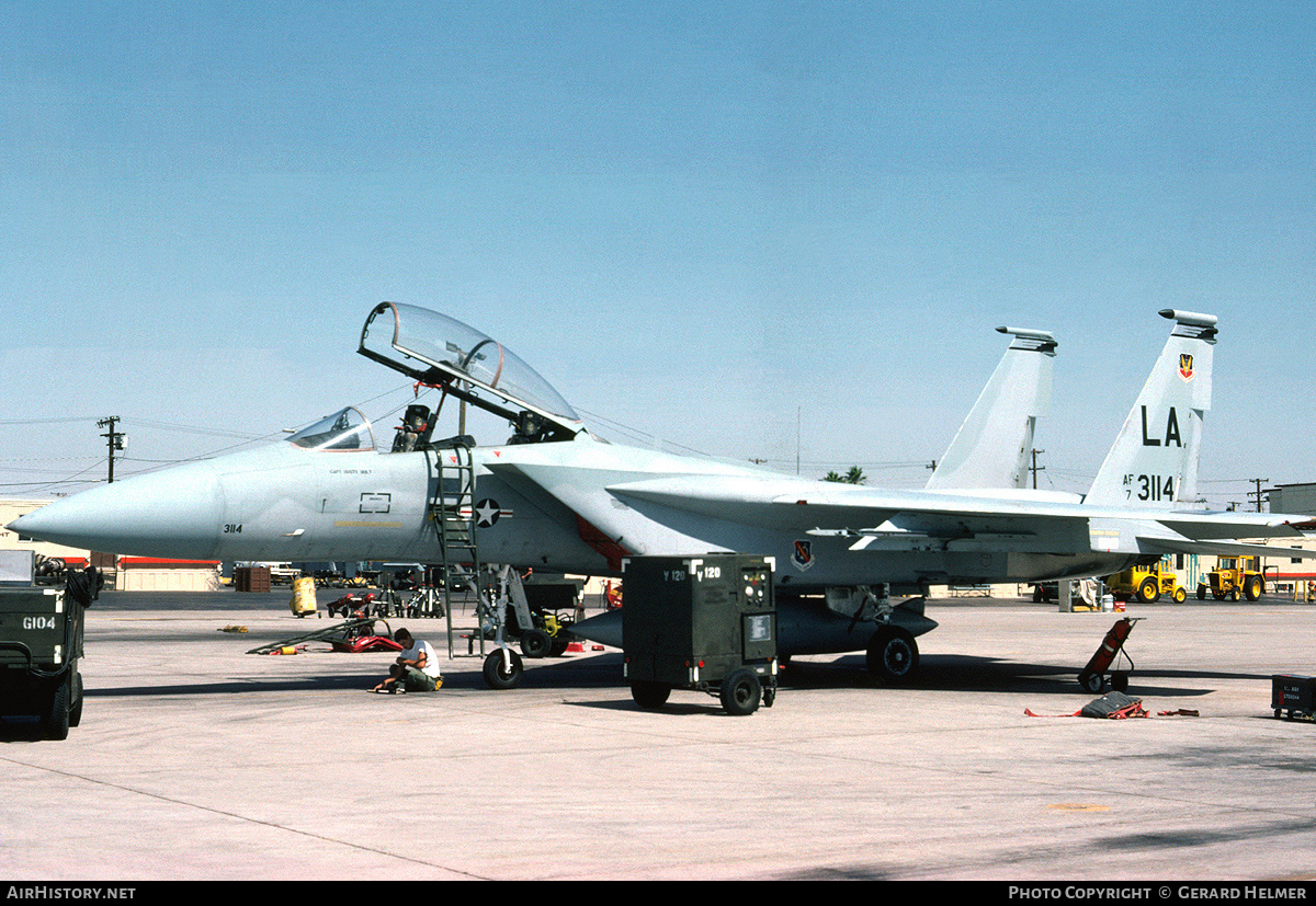 Aircraft Photo of 73-0114 / AF7-3114 | McDonnell Douglas F-15B Eagle | USA - Air Force | AirHistory.net #175880