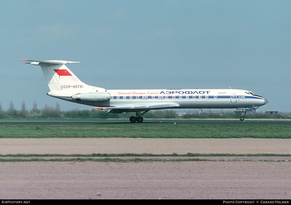 Aircraft Photo of CCCP-65781 | Tupolev Tu-134A | Aeroflot | AirHistory.net #175883