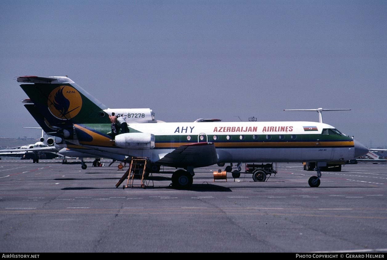 Aircraft Photo of 4K-87278 | Yakovlev Yak-40 | Azerbaijan Airlines - AZAL - AHY | AirHistory.net #175896