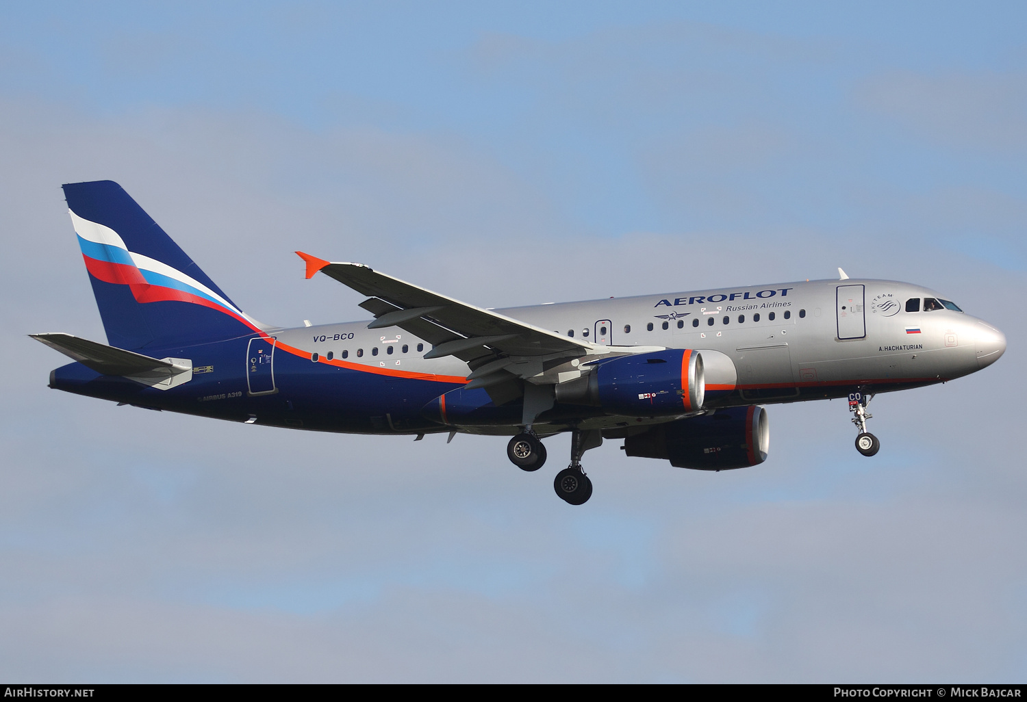 Aircraft Photo of VQ-BCO | Airbus A319-111 | Aeroflot - Russian Airlines | AirHistory.net #175928
