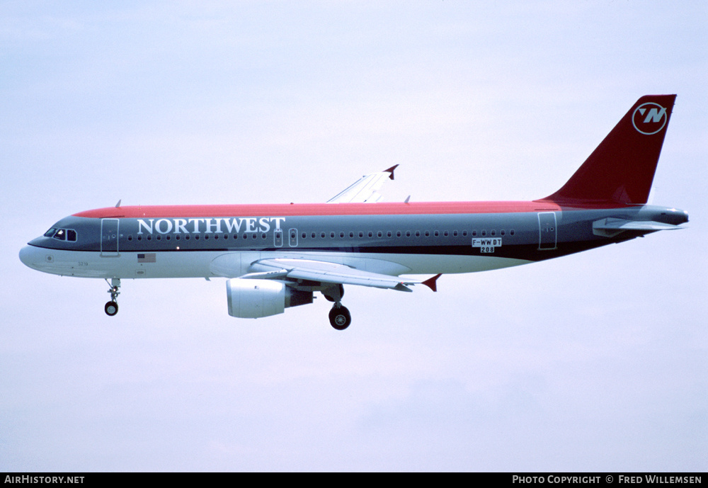 Aircraft Photo of F-WWDT | Airbus A320-211 | Northwest Airlines | AirHistory.net #175937