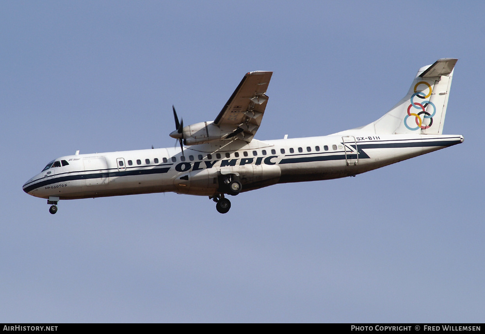 Aircraft Photo of SX-BIH | ATR ATR-72-202 | Olympic | AirHistory.net #175942