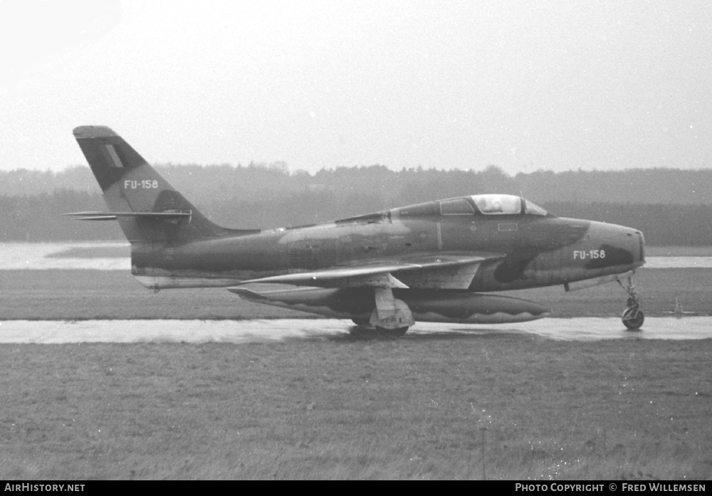 Aircraft Photo of FU-158 | Republic F-84F Thunderstreak | Belgium - Air Force | AirHistory.net #175943