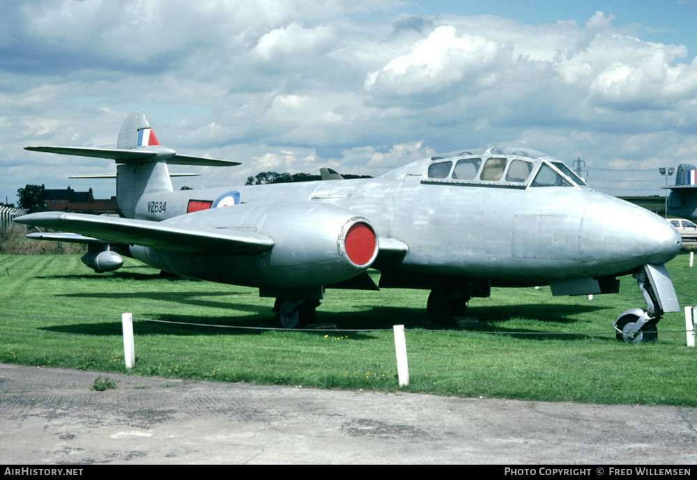 Aircraft Photo of VZ634 | Gloster Meteor T7 | UK - Air Force | AirHistory.net #175945