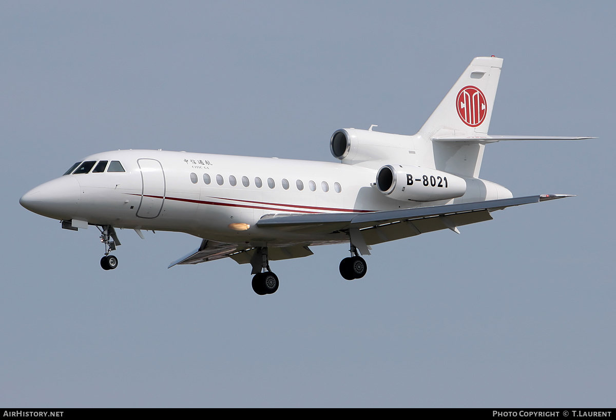Aircraft Photo of B-8021 | Dassault Falcon 900DX | CITIC - China International Trust Investment Company | AirHistory.net #176002