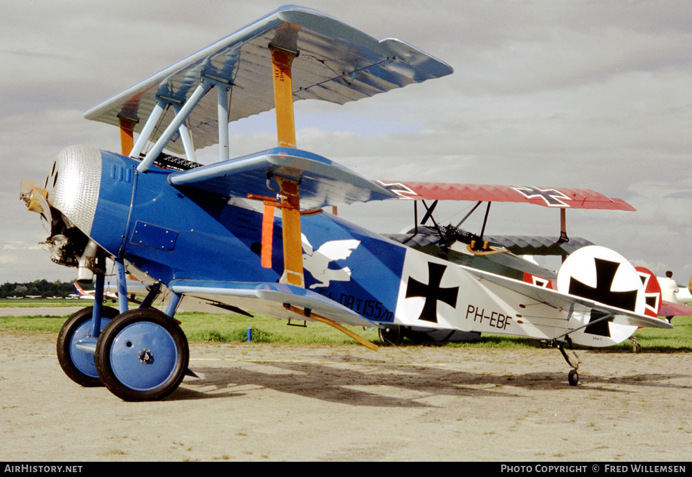 Aircraft Photo of PH-EBF / 155-17 | Fokker Dr.1 (replica) | Germany - Air Force | AirHistory.net #176033