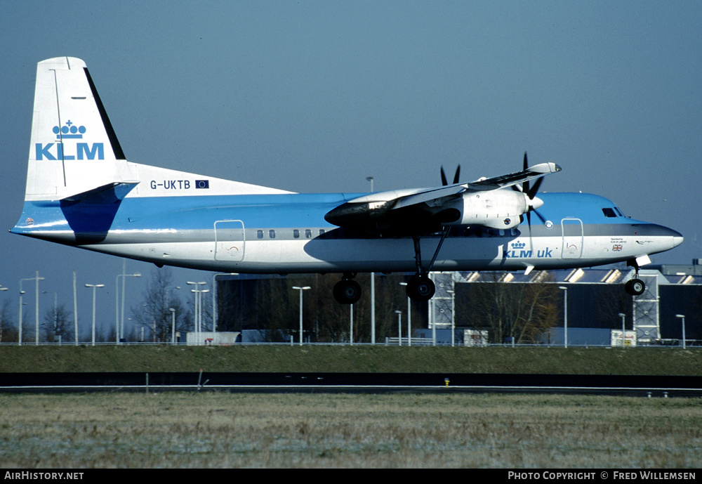 Aircraft Photo of G-UKTB | Fokker 50 | KLM UK | AirHistory.net #176045