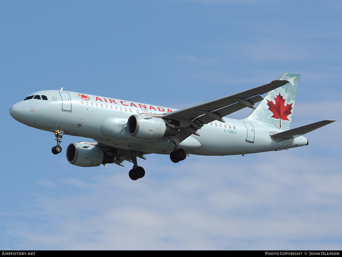 Aircraft Photo of C-GBIJ | Airbus A319-114 | Air Canada | AirHistory.net #176057