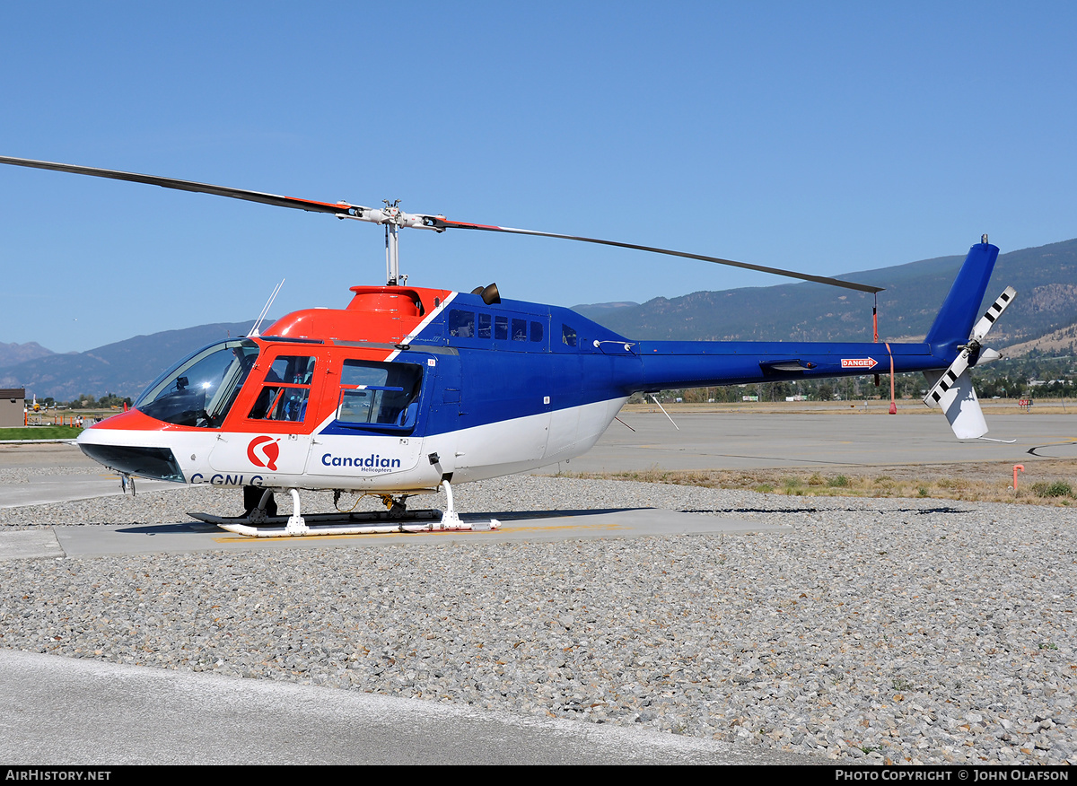 Aircraft Photo of C-GNLG | Bell 206B JetRanger II | Canadian Helicopters | AirHistory.net #176058