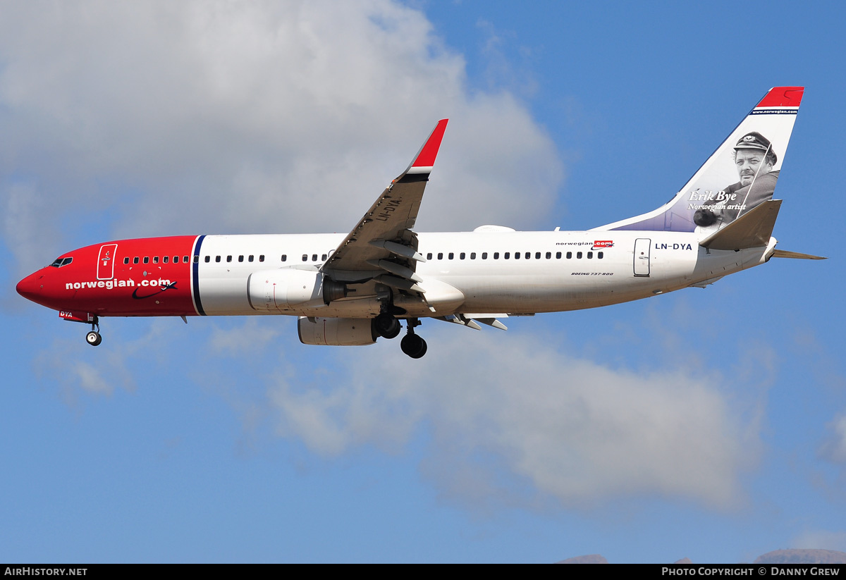 Aircraft Photo of LN-DYA | Boeing 737-8JP | Norwegian | AirHistory.net #176064
