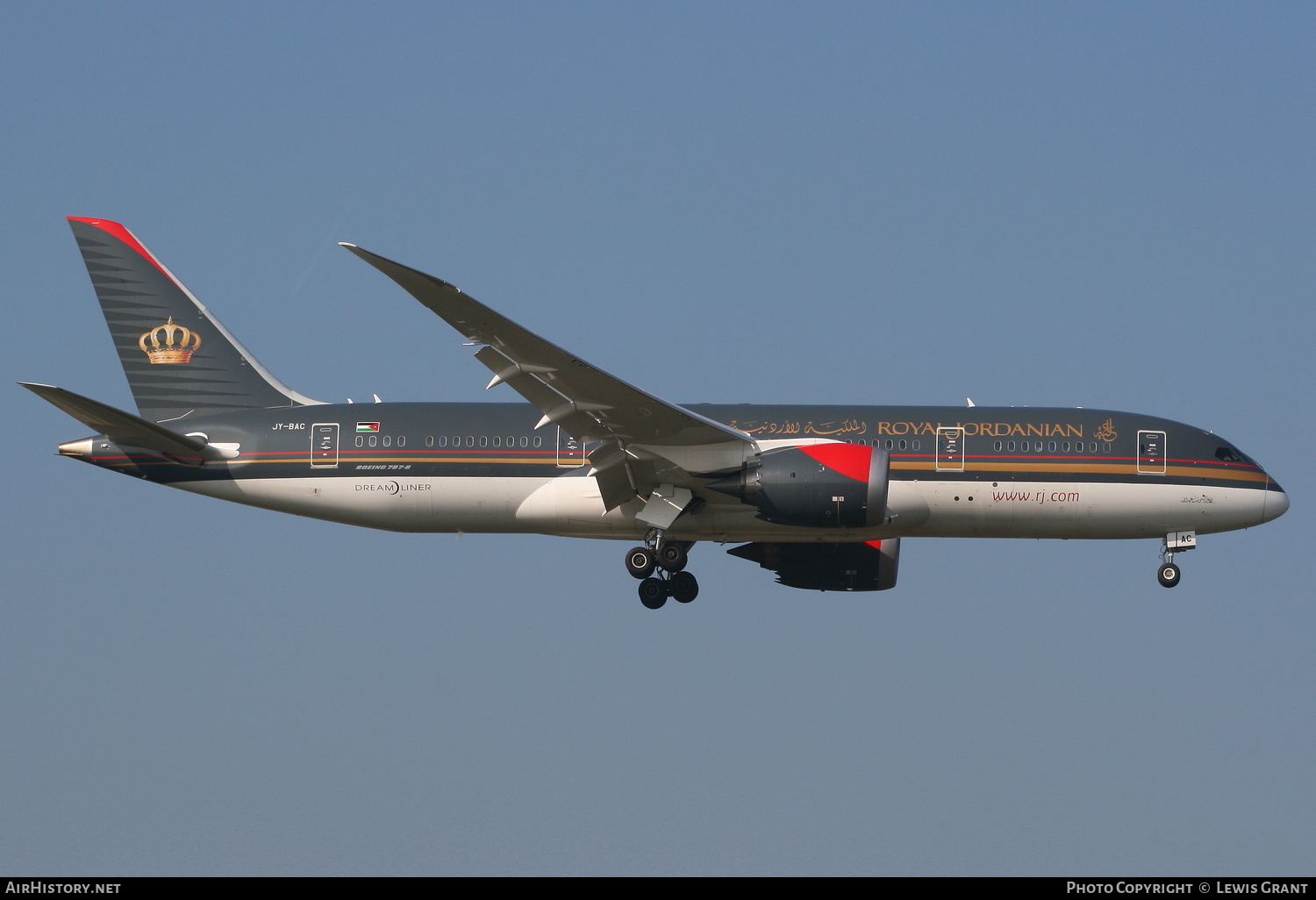 Aircraft Photo of JY-BAC | Boeing 787-8 Dreamliner | Royal Jordanian Airlines | AirHistory.net #176067