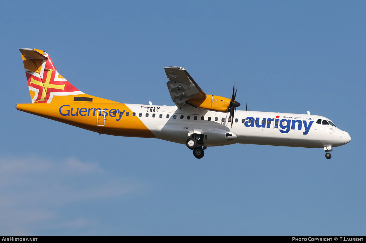 Aircraft Photo of F-WWEN | ATR ATR-72-600 (ATR-72-212A) | Aurigny Air Services | AirHistory.net #176068