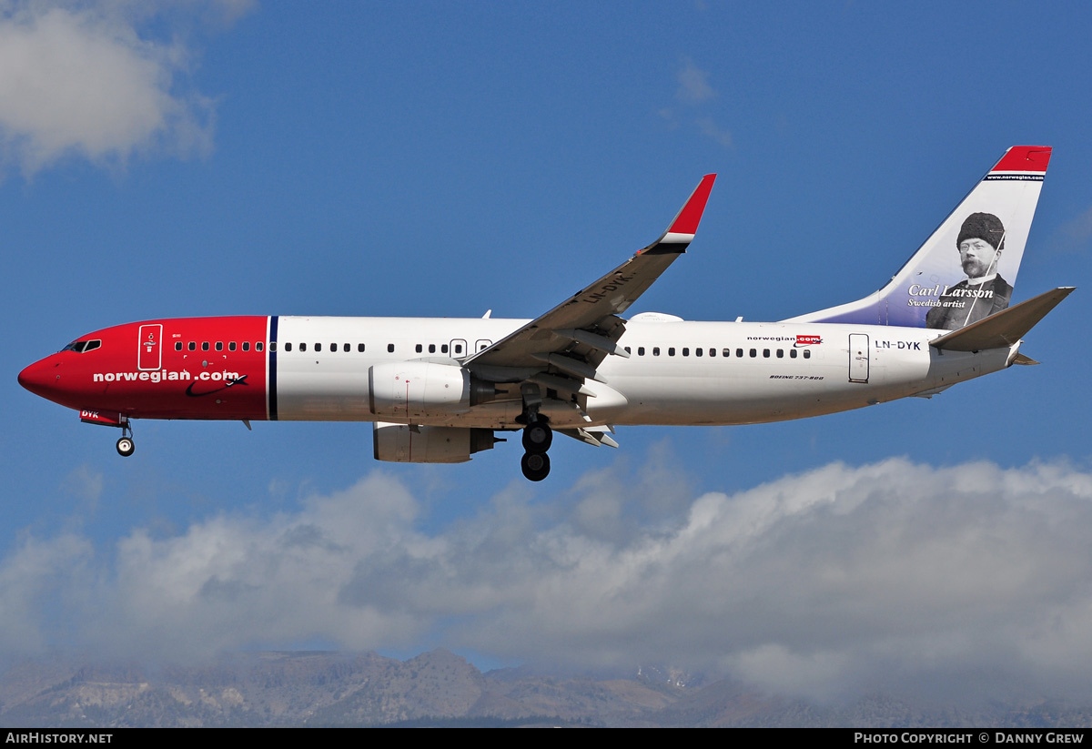 Aircraft Photo of LN-DYK | Boeing 737-8JP | Norwegian | AirHistory.net #176076