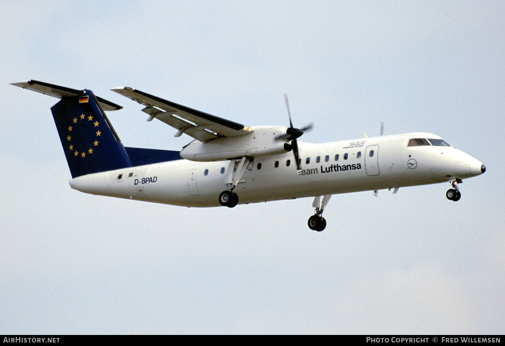 Aircraft Photo of D-BPAD | Bombardier DHC-8-314Q Dash 8 | Team Lufthansa | AirHistory.net #176077