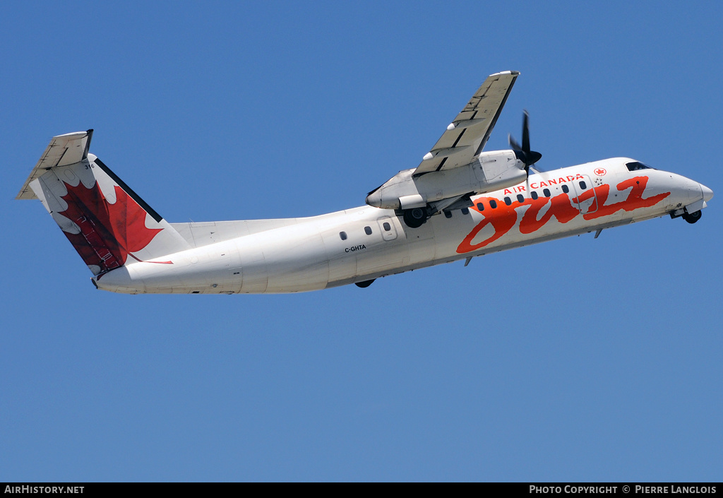 Aircraft Photo of C-GHTA | De Havilland Canada DHC-8-301 Dash 8 | Air Canada Jazz | AirHistory.net #176101