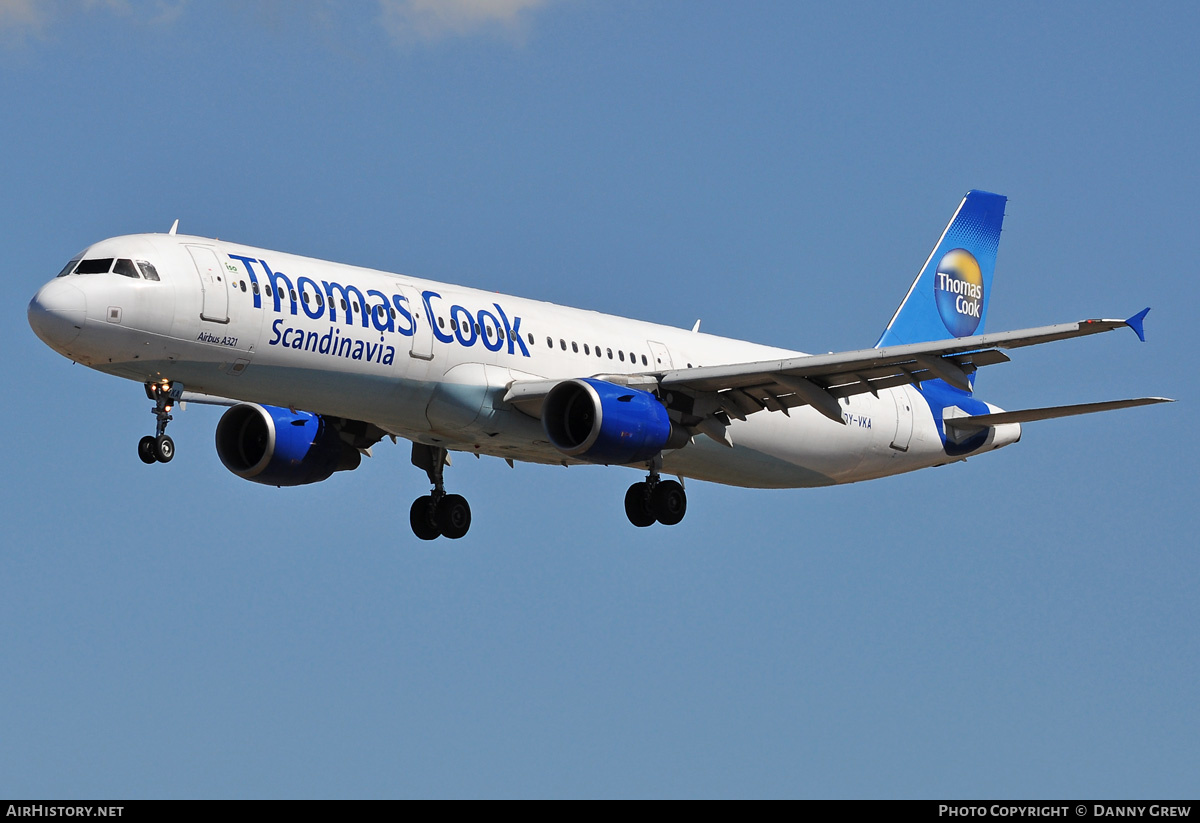 Aircraft Photo of OY-VKA | Airbus A321-211 | Thomas Cook Airlines Scandinavia | AirHistory.net #176110