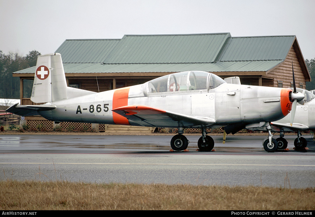 Aircraft Photo of A-865 | Pilatus P-3-05 | Switzerland - Air Force | AirHistory.net #176164
