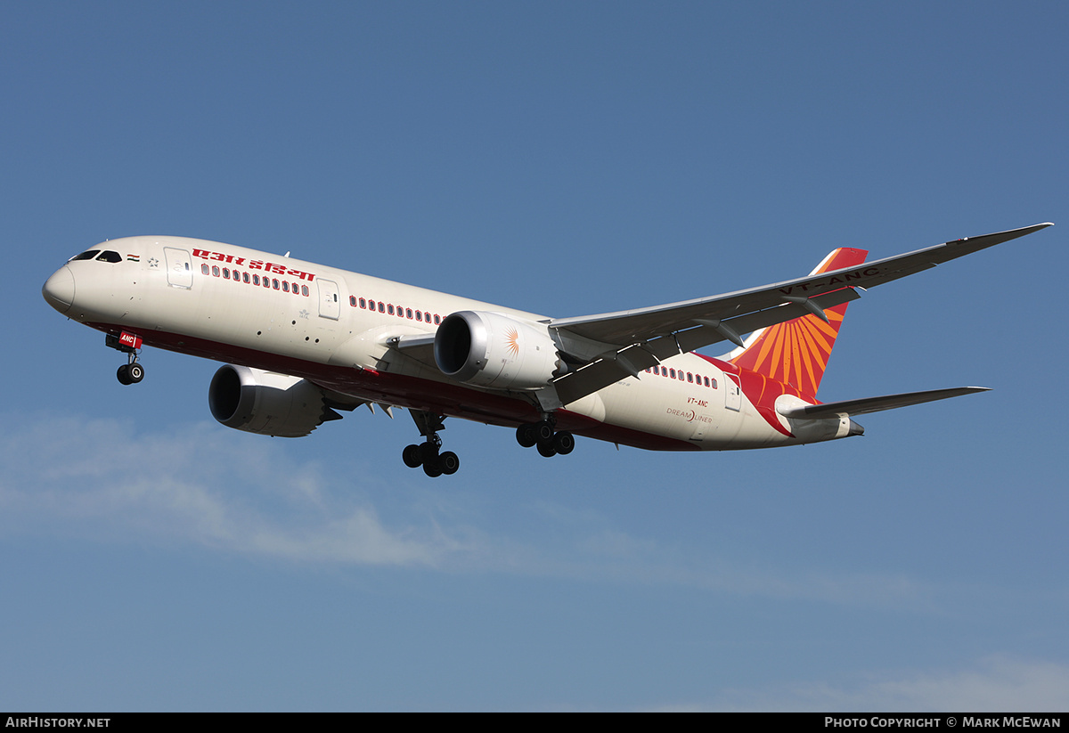 Aircraft Photo of VT-ANC | Boeing 787-8 Dreamliner | Air India | AirHistory.net #176172
