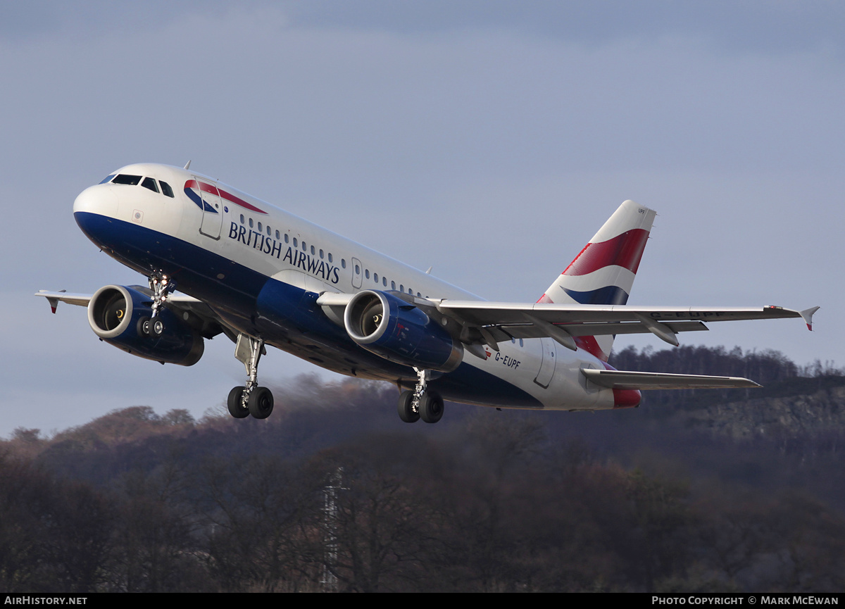 Aircraft Photo of G-EUPF | Airbus A319-131 | British Airways | AirHistory.net #176208