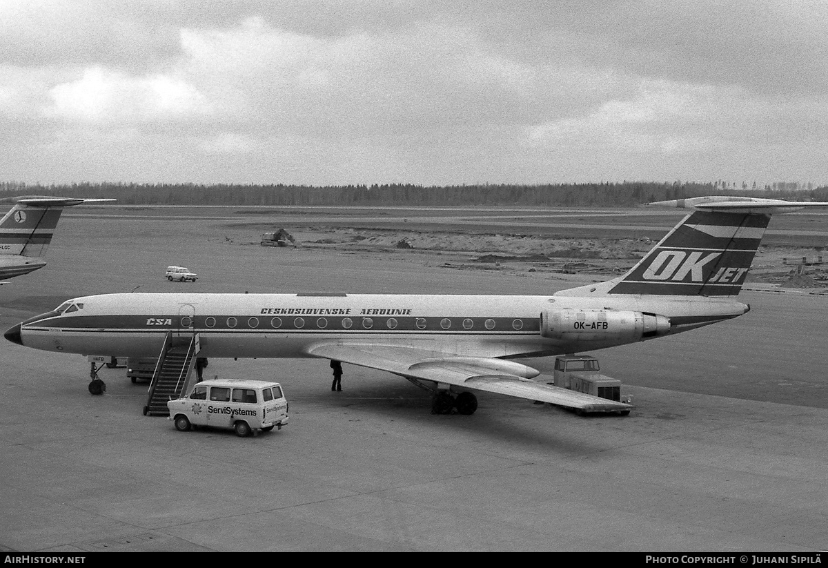 Aircraft Photo of OK-AFB | Tupolev Tu-134A | ČSA - Československé Aerolinie - Czechoslovak Airlines | AirHistory.net #176221